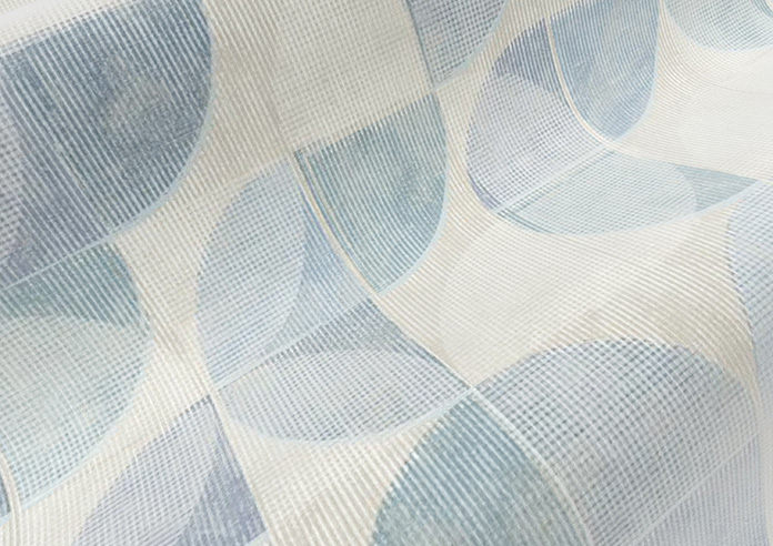 Mosaic Tile, Aquamarine - Made to Measure Curtains - Image 4